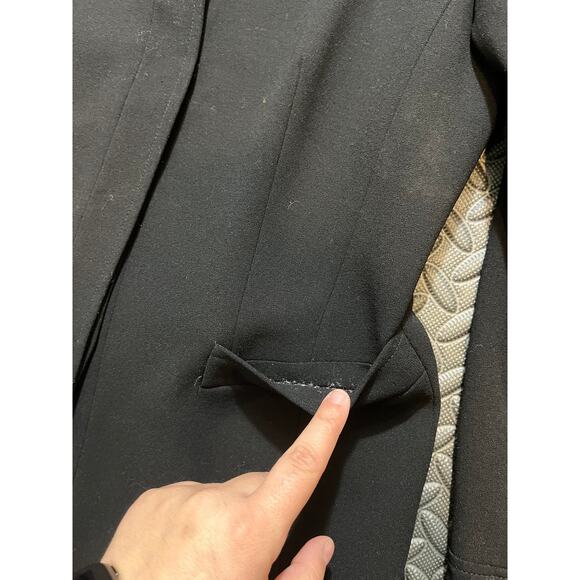 Escada Womens Wool Blend Blazer Black Size 40 US 10 Workwear Office - Picture 6 of 10